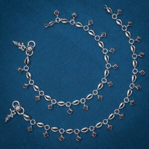 Silver Anklet With Shell-Shaped Charms - Image 4